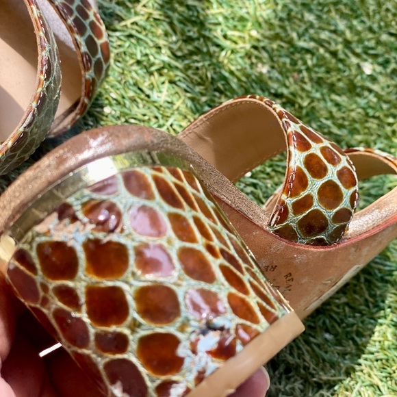 Vanilla Moon Animal Print Block Heel Slider Sandals. Euro size: 36 - Picture 7 of 11